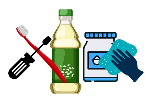 Herramientas limpiar ducha eléctrica