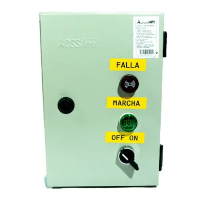 Tablero para bomba de 10hp arranque directo.