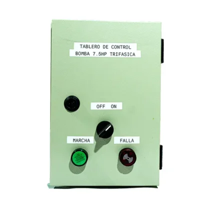 Tablero para bomba de 7.5hp arranque directo.