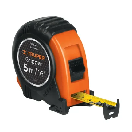 Flexómetro Gripper contra impactos 5 M Truper Comercial JH