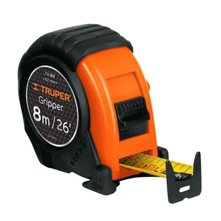 Flexómetro Gripper contra impactos 8 M Truper Comercial JH