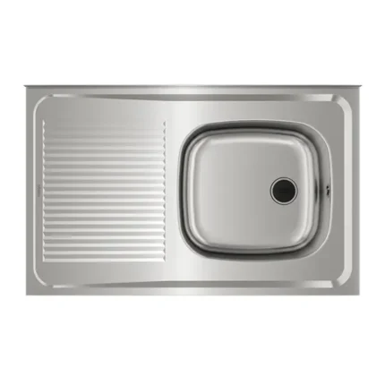 Fregadero de acero inoxidable de empotrar de una cubeta Comercial JH