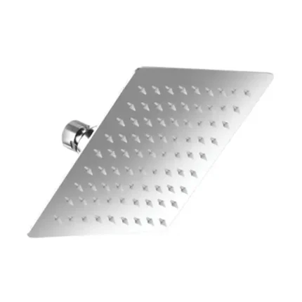 Regadera Slim de ducha de acero inoxidable cuadrada 20cm Yetka Comercial JH
