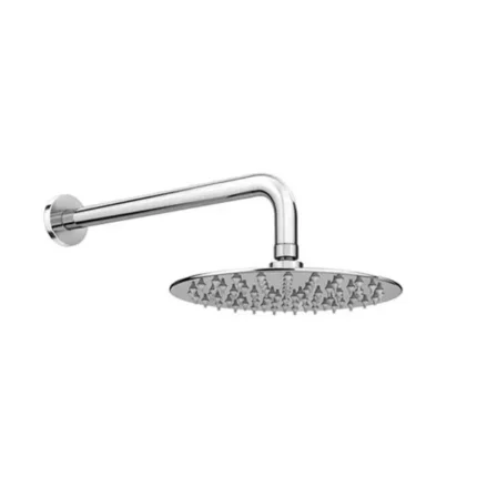 Regadera Slim de ducha de acero inoxidable redonda 20cm Yetka Comercial JH